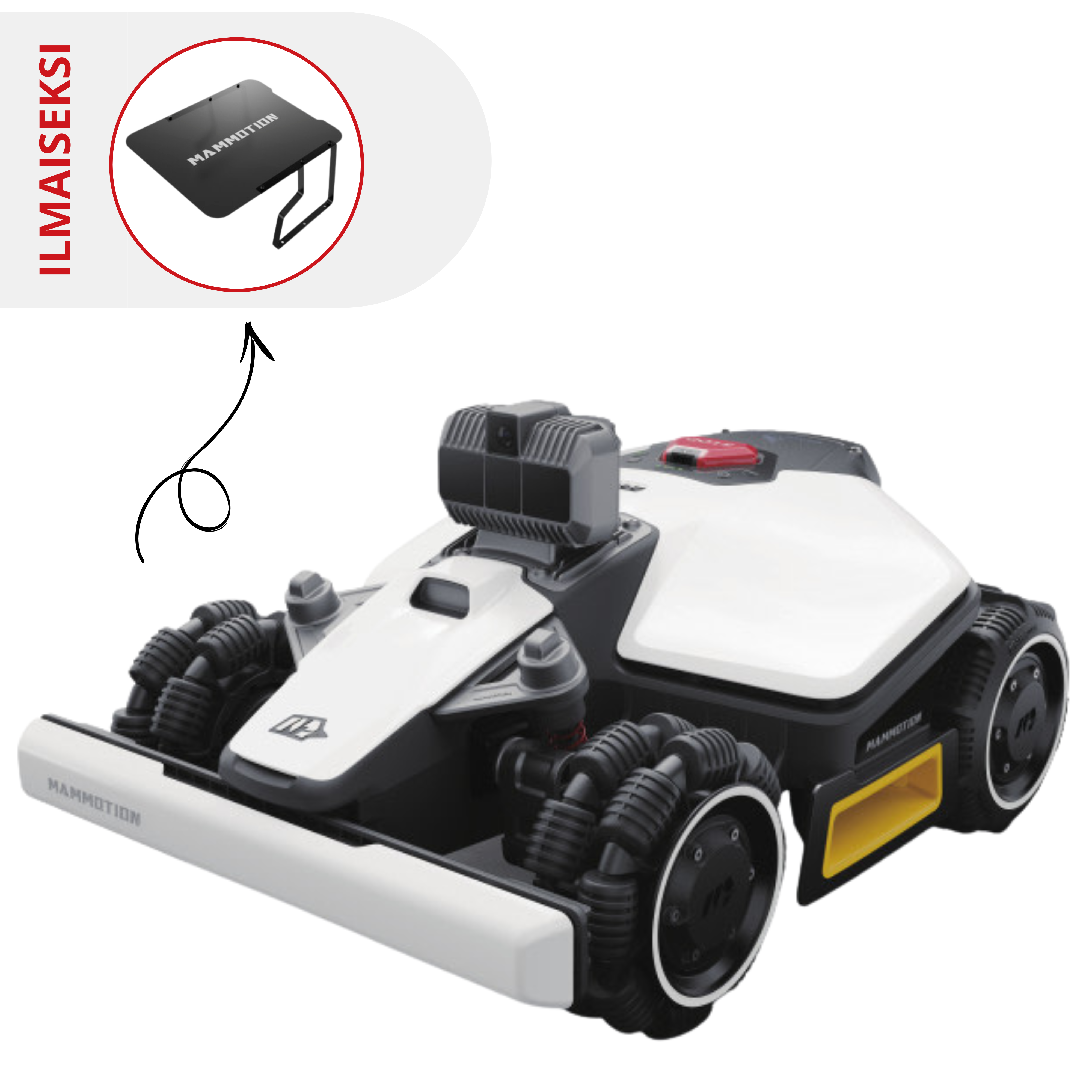 Mammotion Luba mini AWD LiDAR 1500 rajalangaton robottileikkuri (1500 m2)