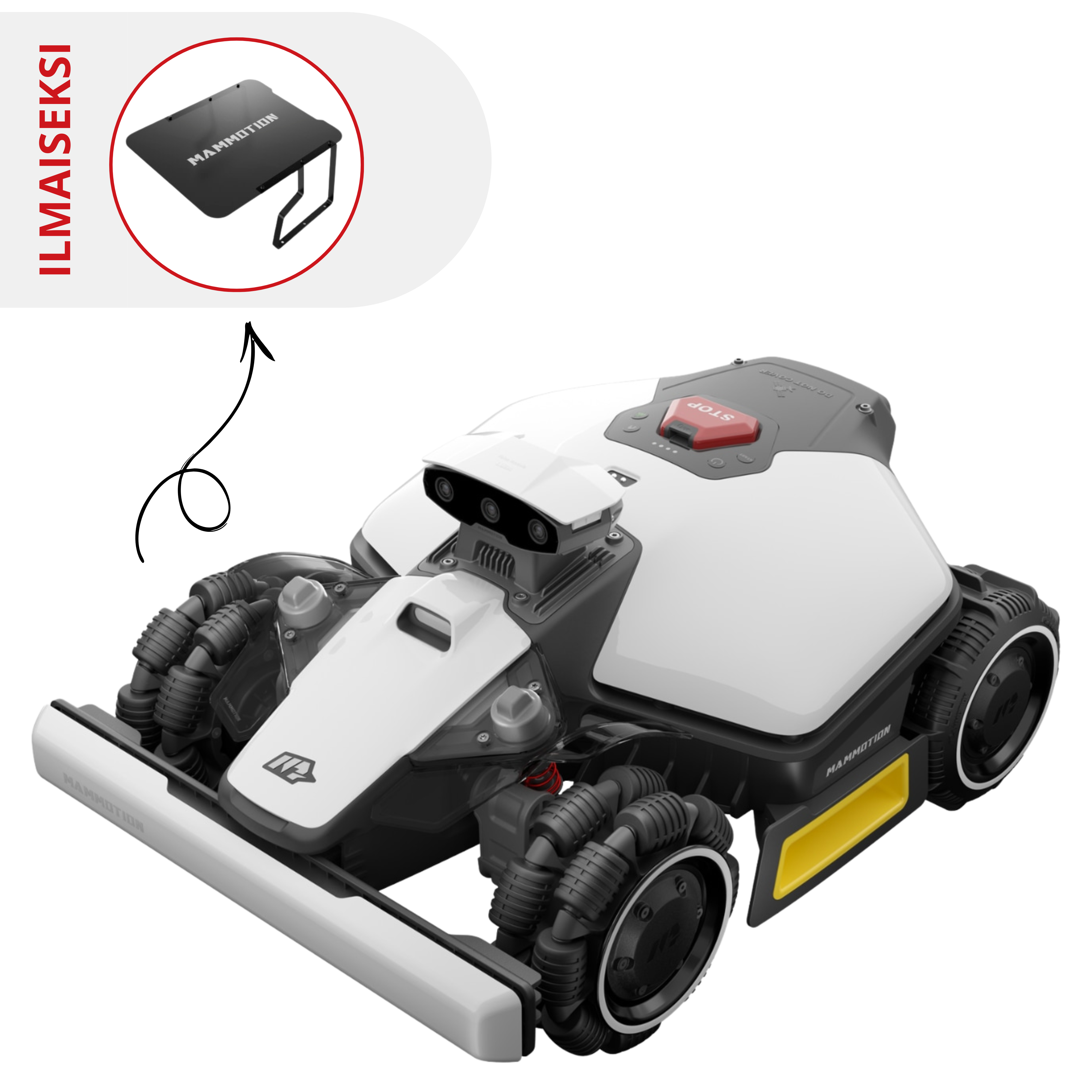 Mammotion Luba mini 2 1000 AWD Vision & RTK rajalangaton robottileikkuri (1000 m2)