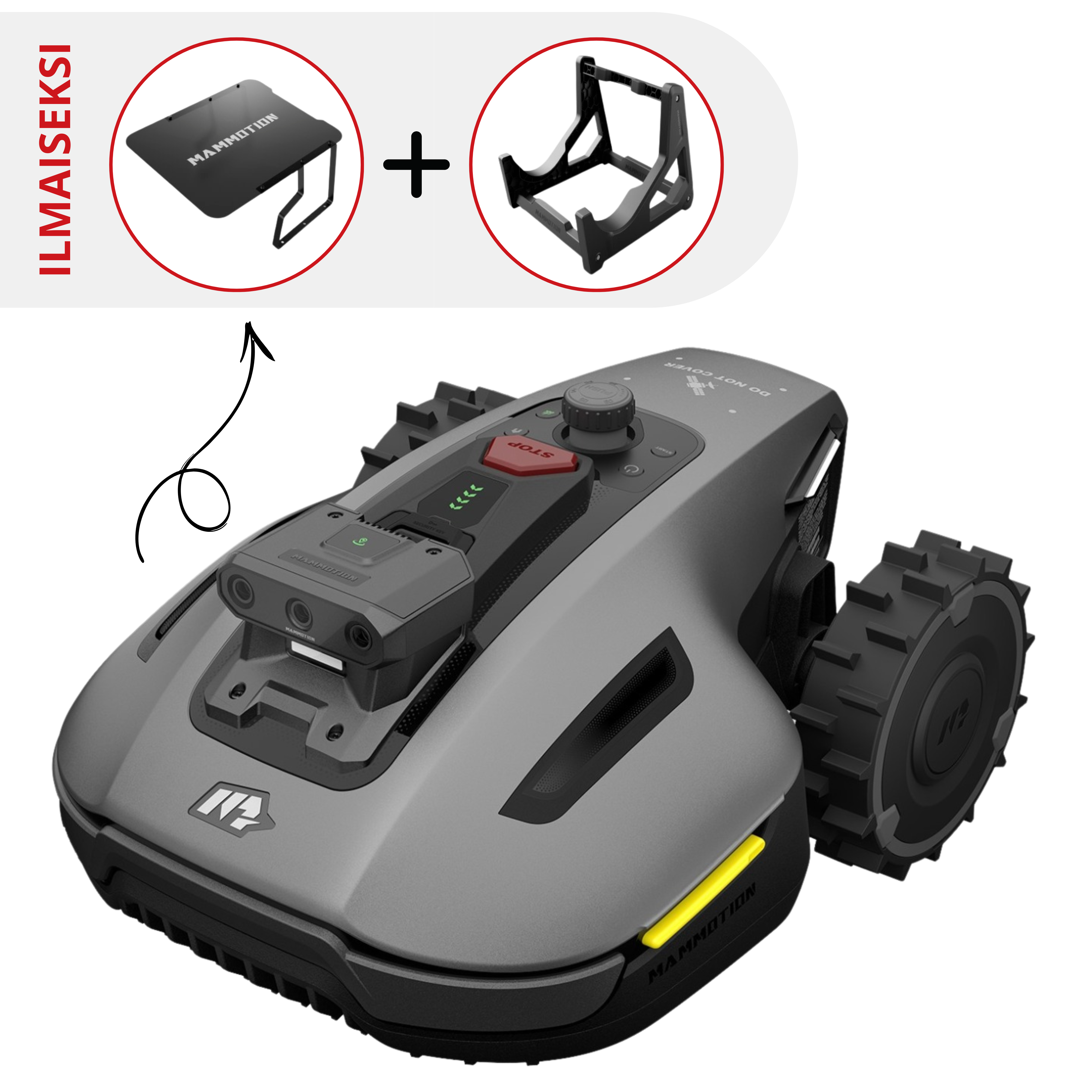 Mammotion Yuka mini 2 800 Vision & RTK rajalangaton robottileikkuri (800 m2)