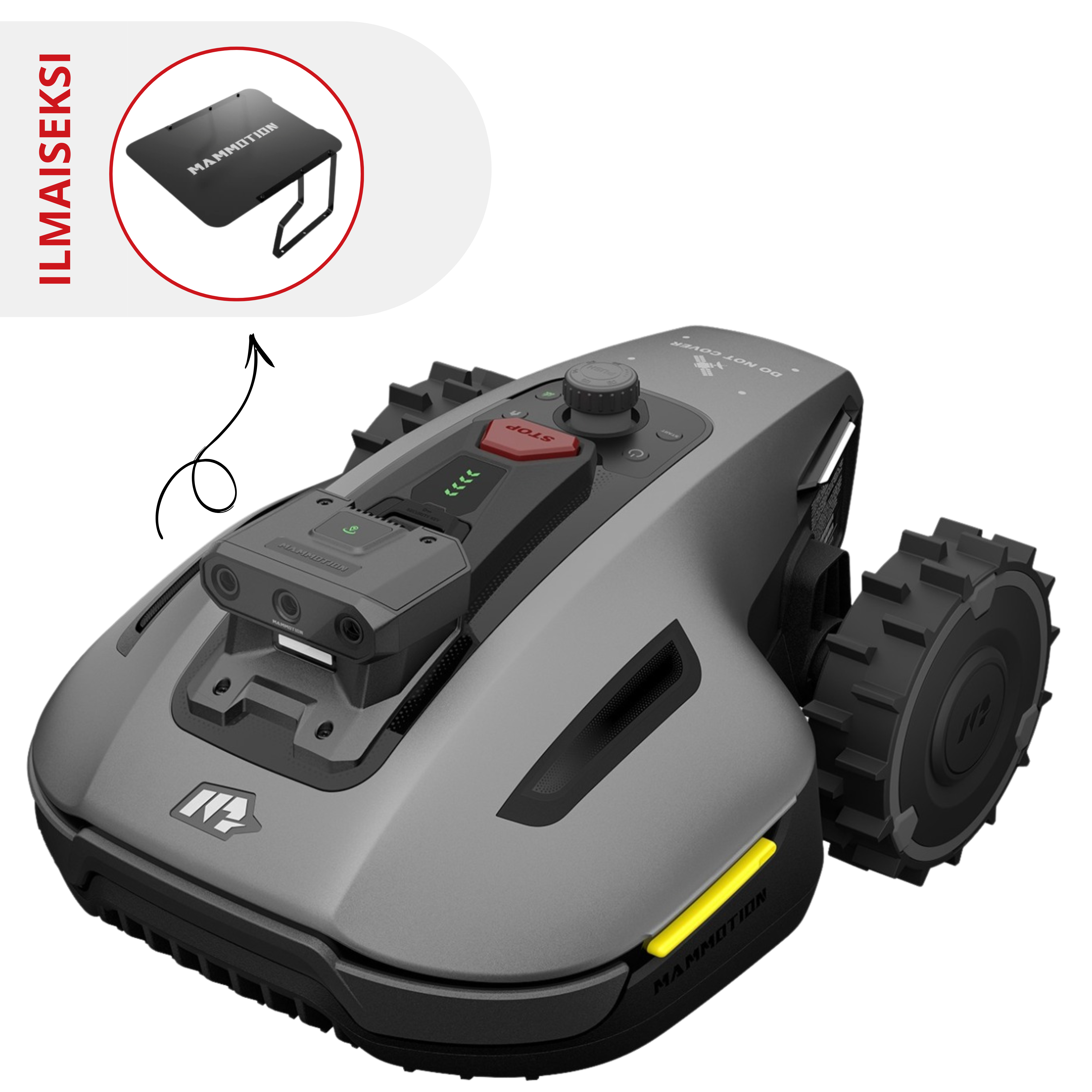 Mammotion Yuka mini 2 800 Vision & RTK rajalangaton robottileikkuri (800 m2)