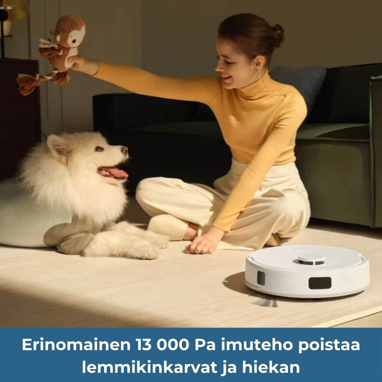 MOVA E20s Pro Plus robotti-imuri & -moppi + tyhjennystelakka