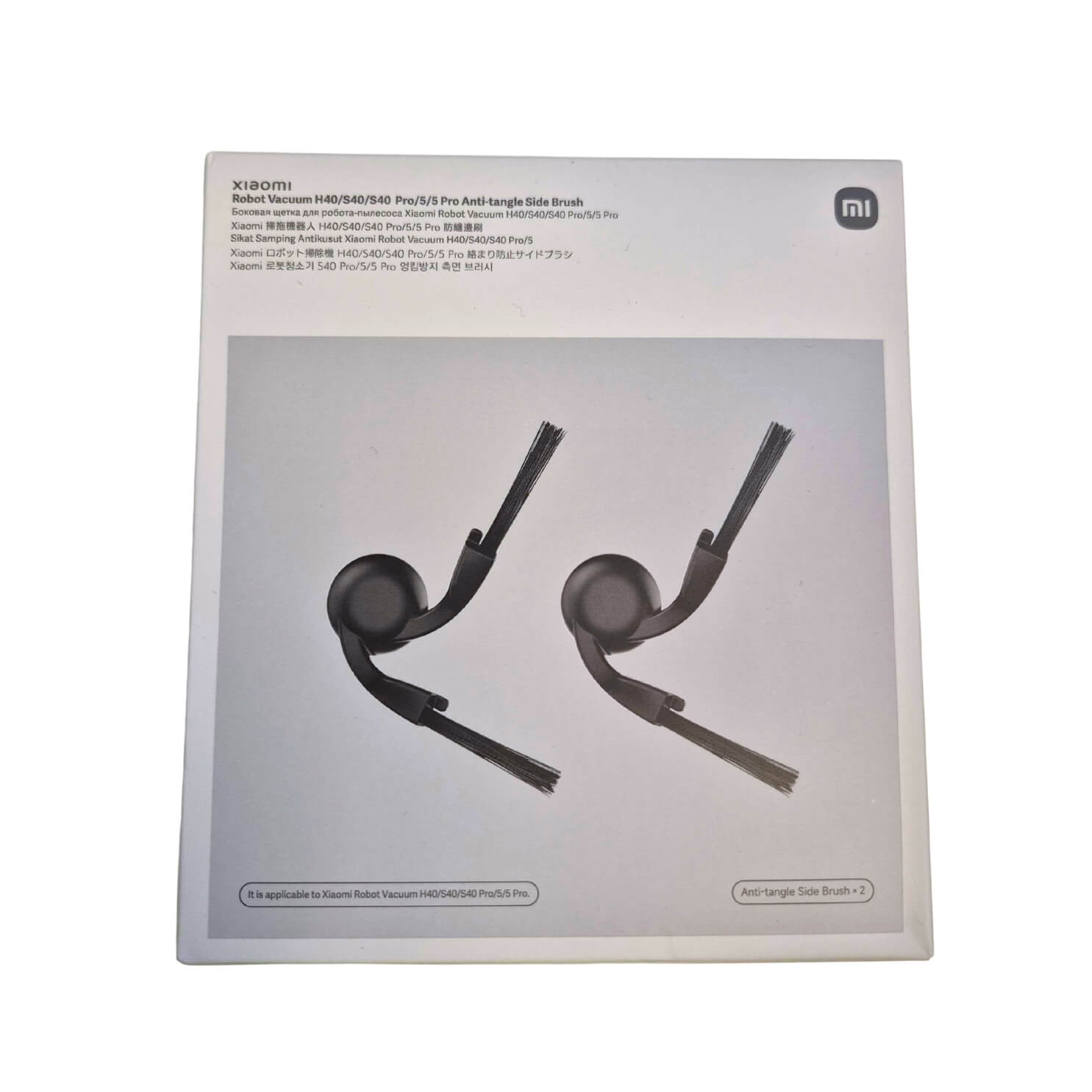 Xiaomi Robot Vacuum H40/S40/S40 Pro/5/5 Pro Anti-tangle -sivuharja (2kpl)