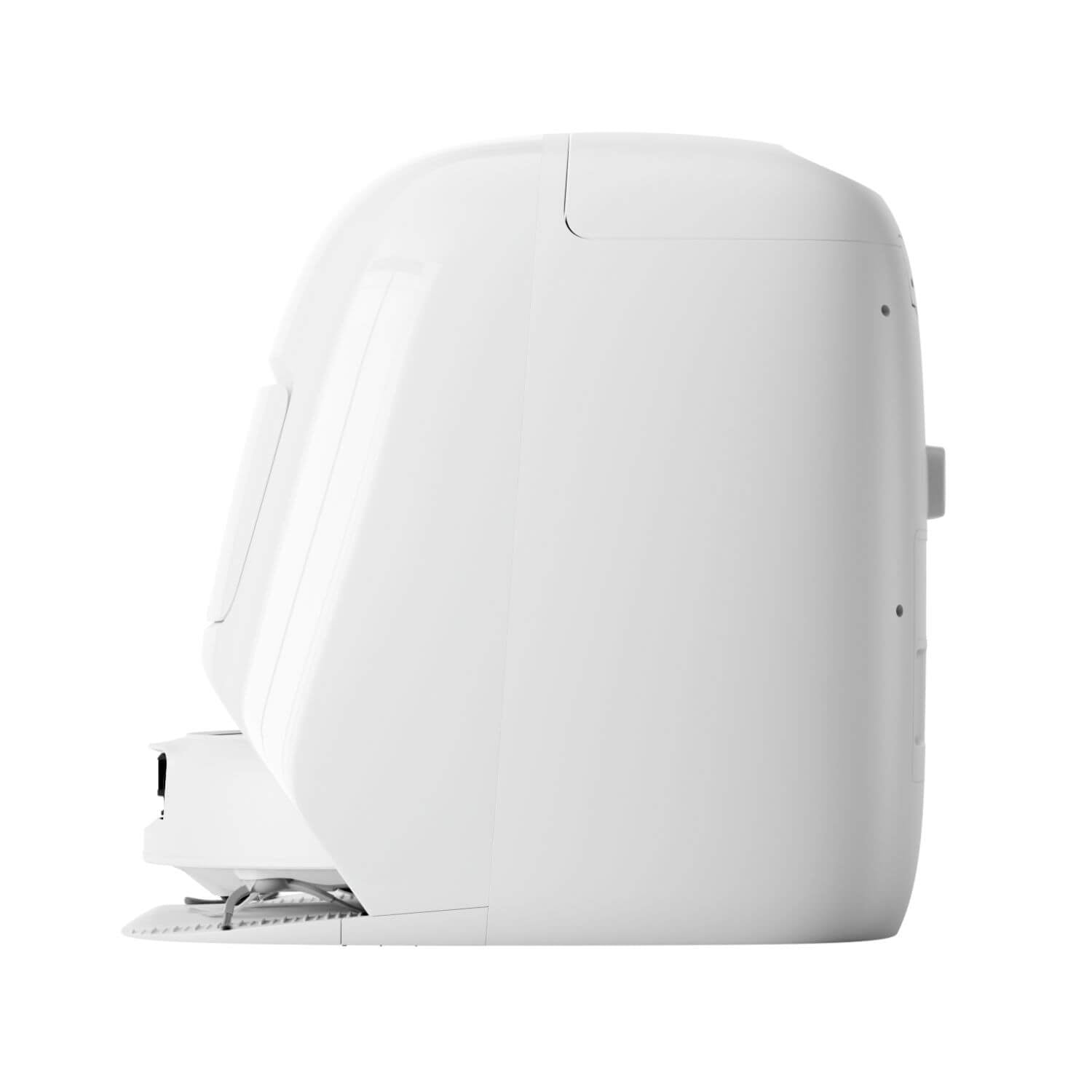 DJI ROMO A robotti-imuri puhdistustelakassa sivulta