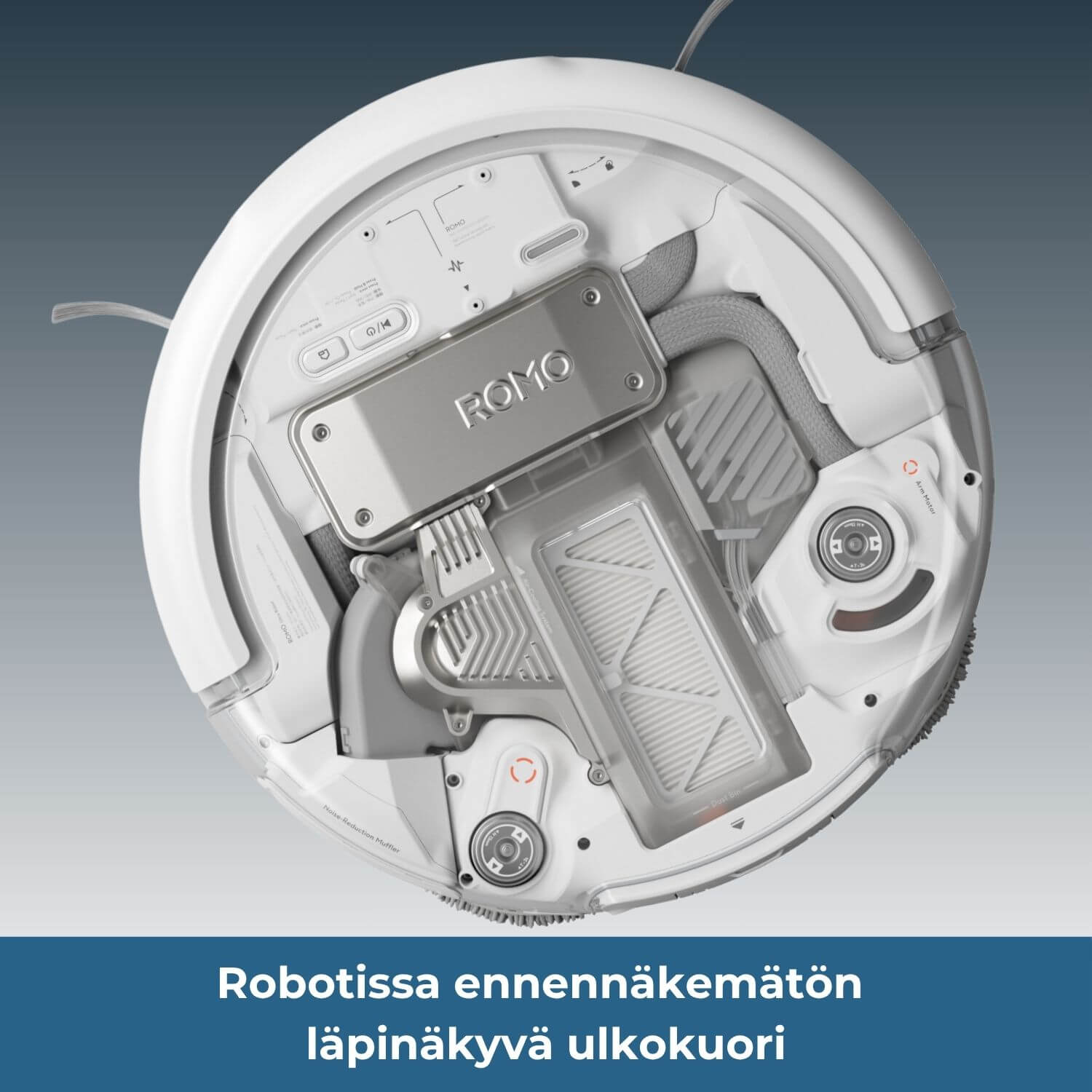 DJI ROMO A robotti-imurin läpinäkyvä ulkokuori