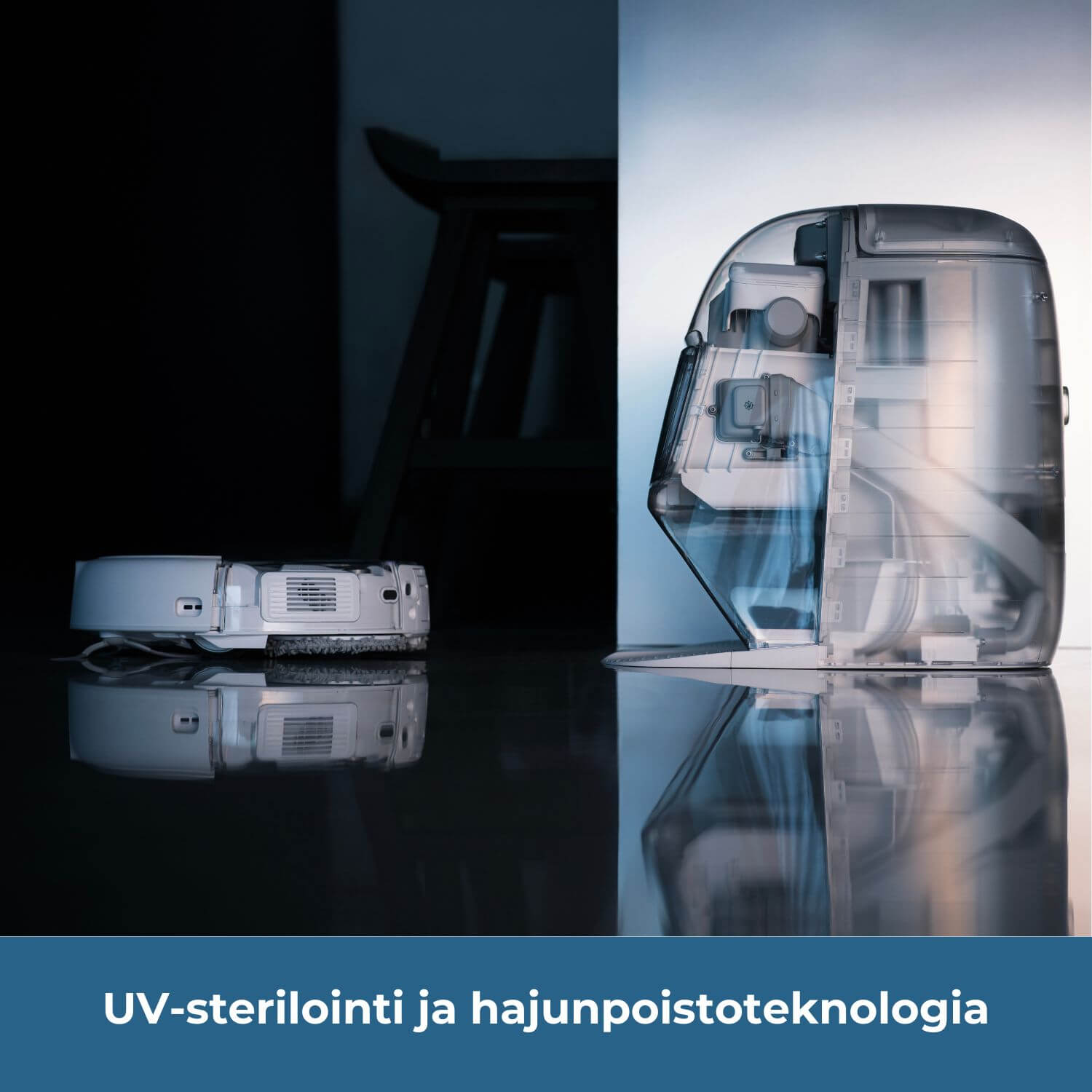 DJI ROMO P UV-sterilointi ja hajunpoistoteknologia