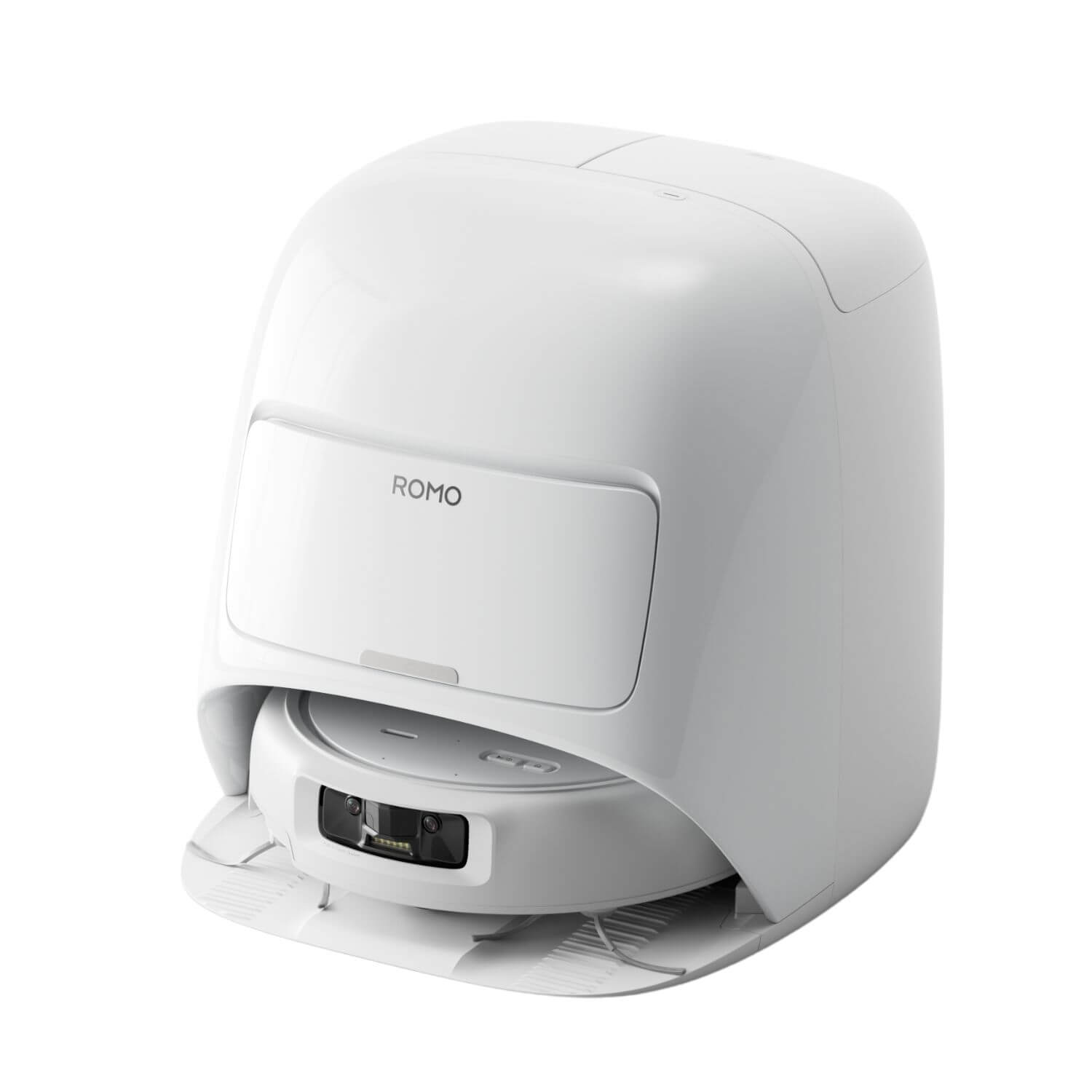 DJI ROMO S robotti-imuri puhdistustelakassa edestä