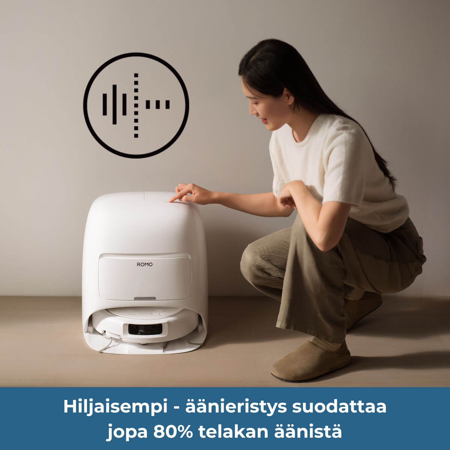 DJI ROMO S äänieristyksen ansiosta hiljaisempi