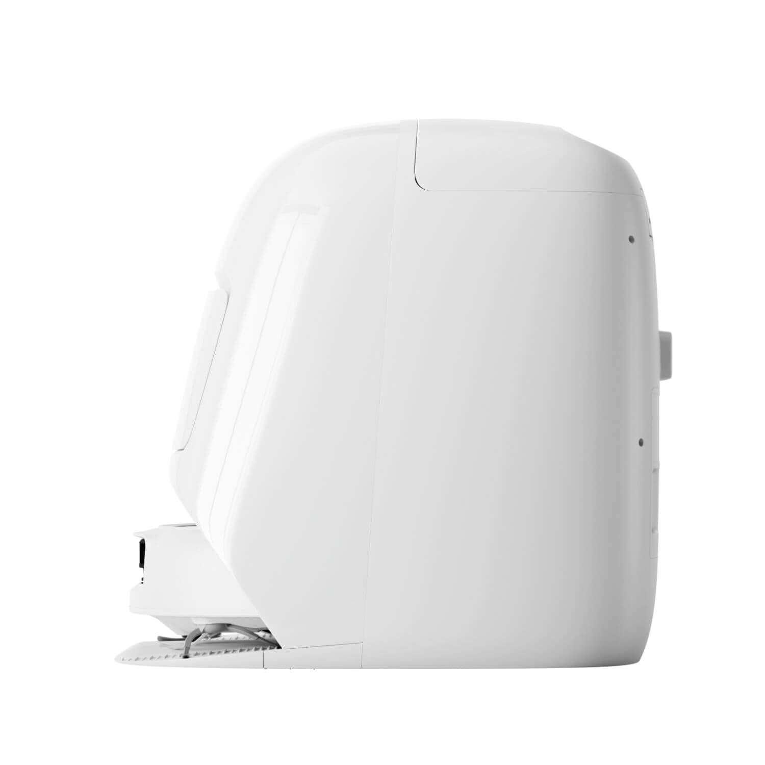 DJI ROMO S robotti-imuri puhdistustelakassa sivulta