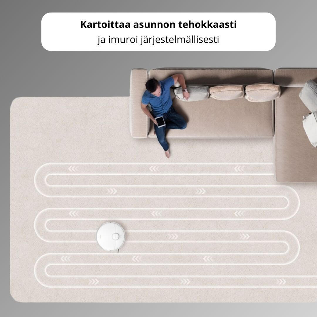 Dreame D20 Plus robotti-imuri & -moppi + tyhjennystelakka