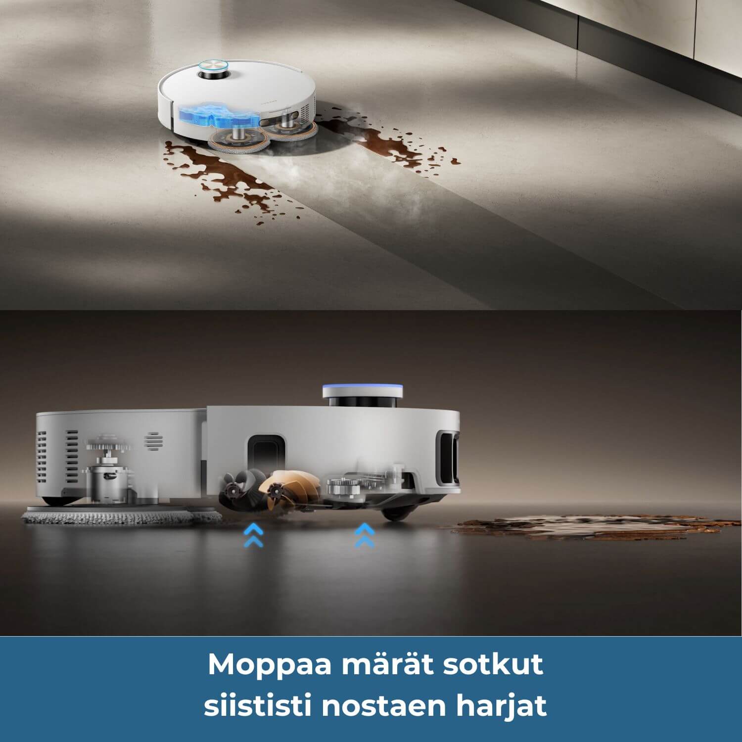 Dreame Matrix 10 Ultra robotti-imuri & -moppi + puhdistustelakka