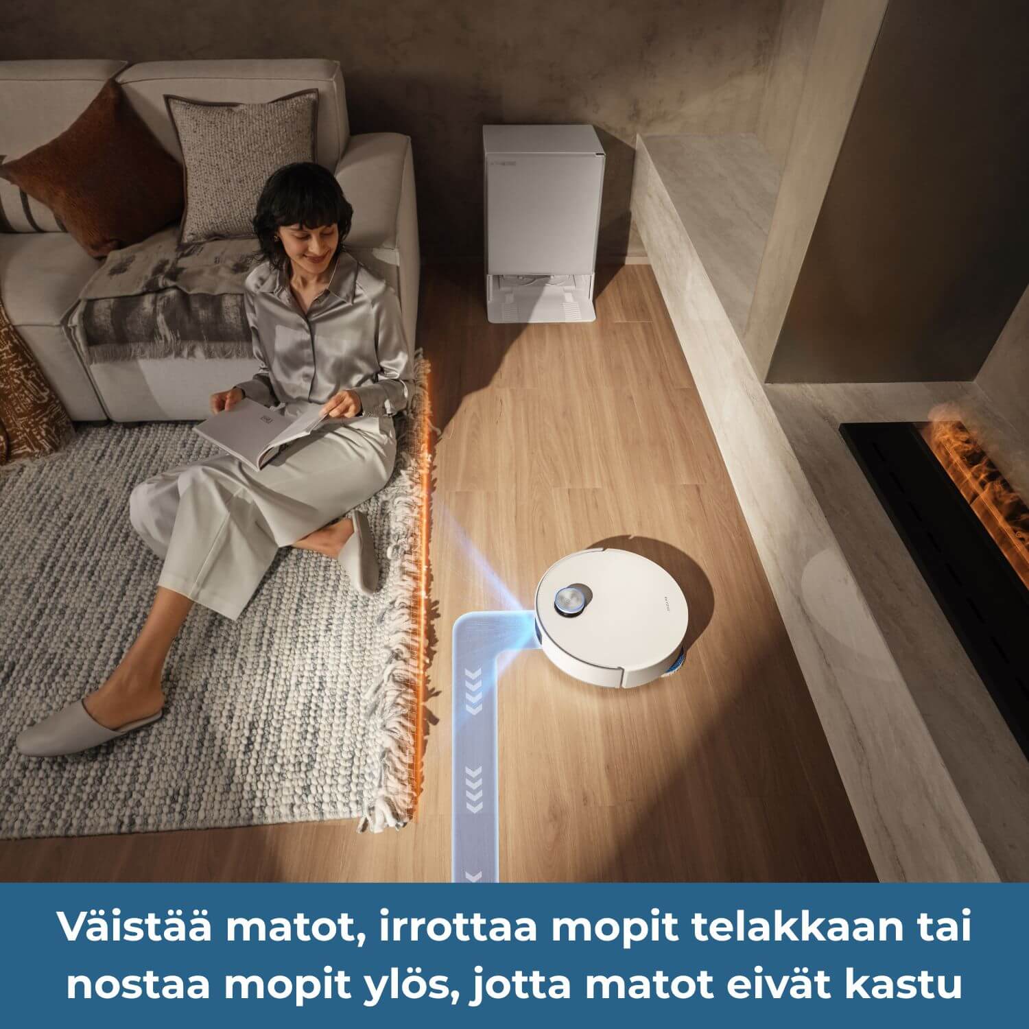 Dreame Matrix 10 Ultra robotti-imuri & -moppi + puhdistustelakka
