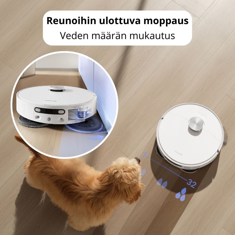 Dreame L10s Ultra Gen 2 robotti-imuri & -moppi + puhdistustelakka