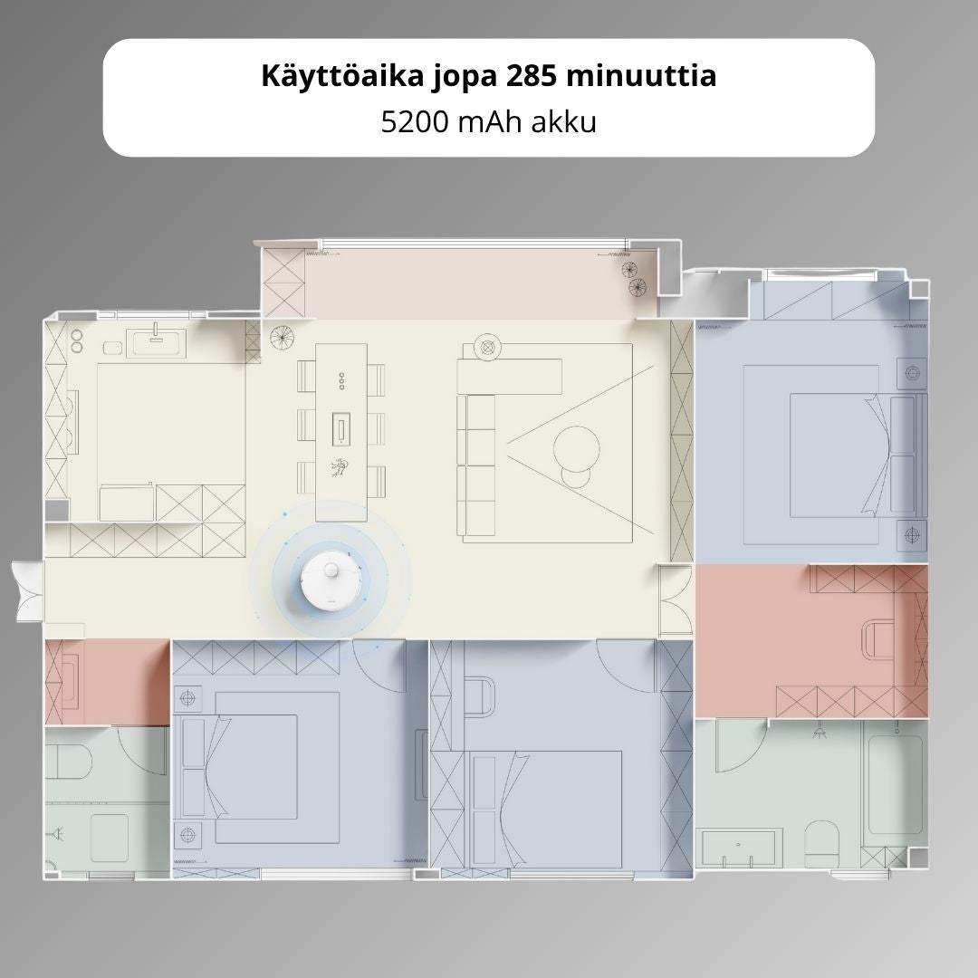 Dreame D20 Plus robotti-imuri & -moppi + tyhjennystelakka
