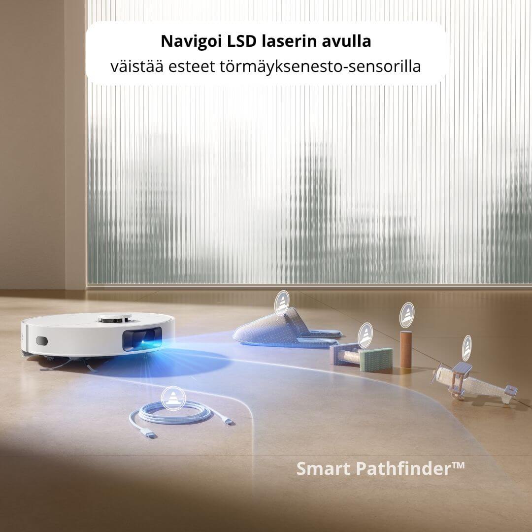 Dreame D20 Plus robotti-imuri & -moppi + tyhjennystelakka