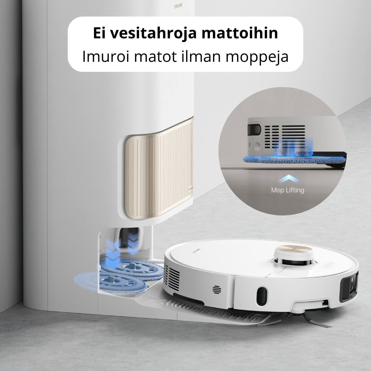 Dreame L40 Ultra robotti-imuri & -moppi + puhdistustelakka