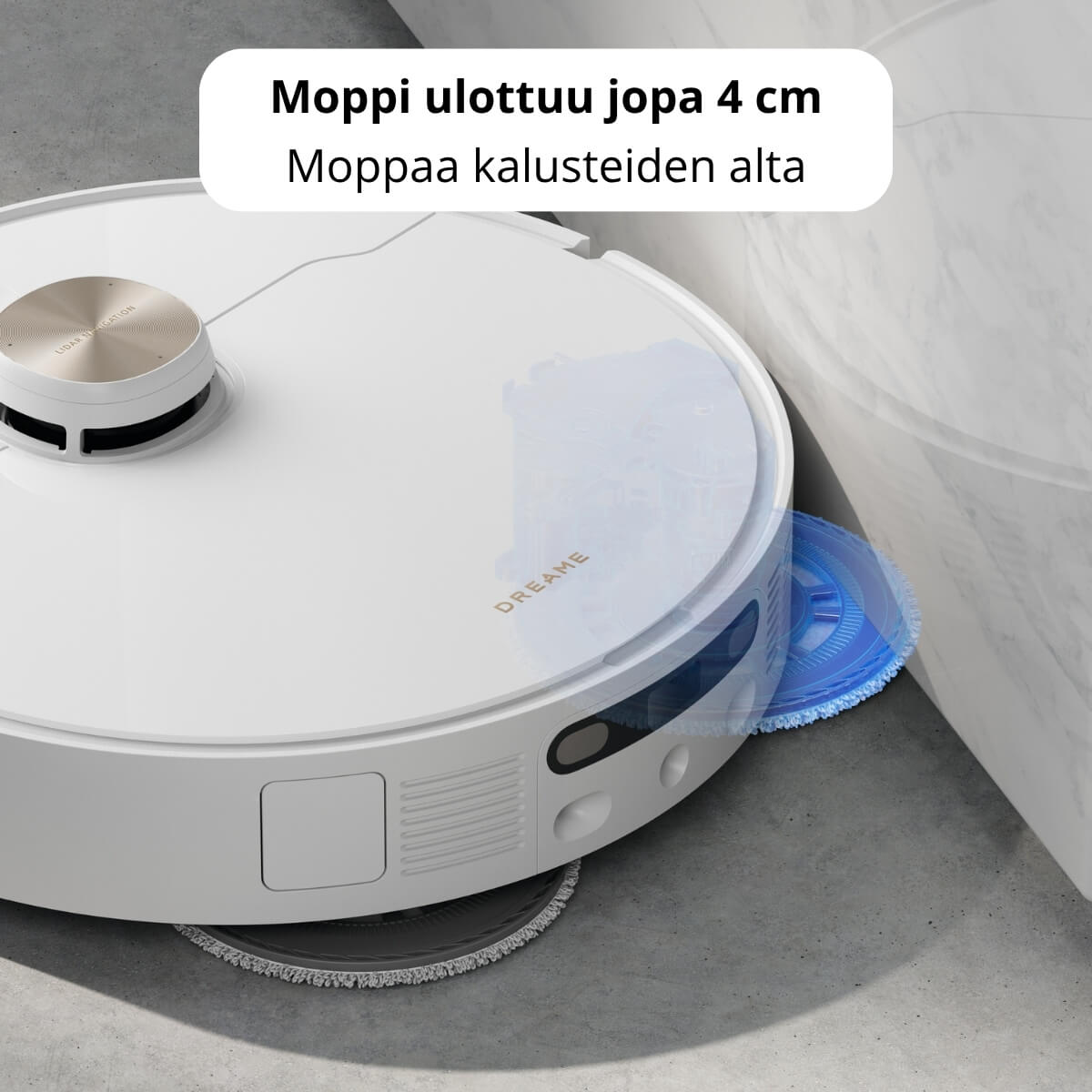 Dreame L40 Ultra robotti-imuri & -moppi + puhdistustelakka