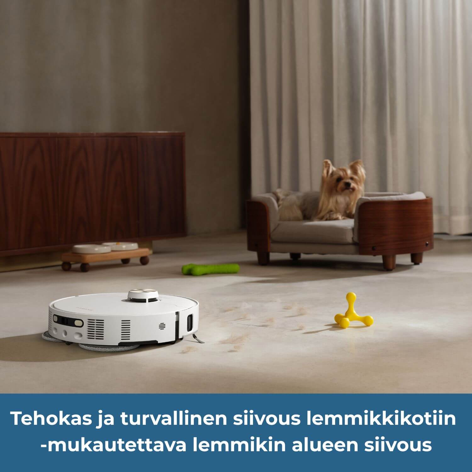 Dreame L50s Pro Ultra robotti-imurissa on mukautettava lemmikin alueen siivous - tehokas ja turvallinen siivous lemmikkikotiin.
