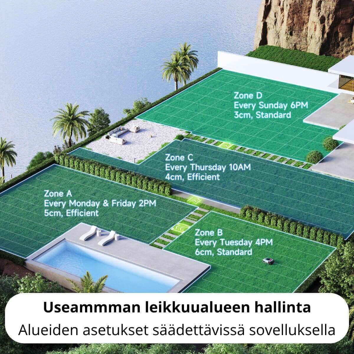 Dreame A2 rajalangaton robottileikkuri (3000 m2)