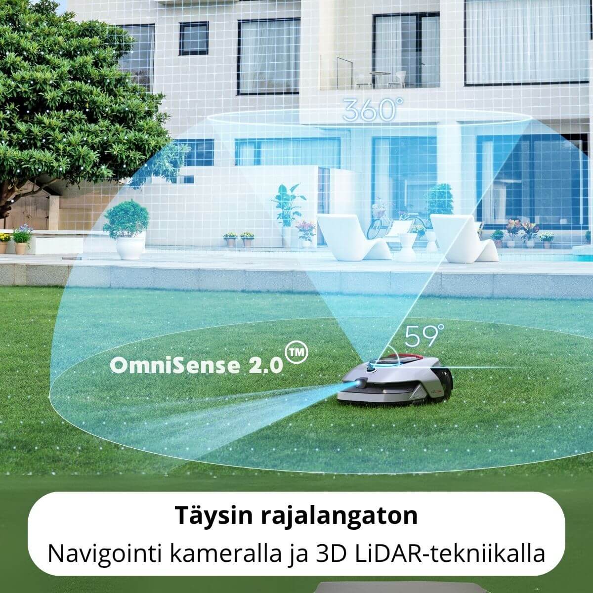 Dreame A2 rajalangaton robottileikkuri (3000 m2)