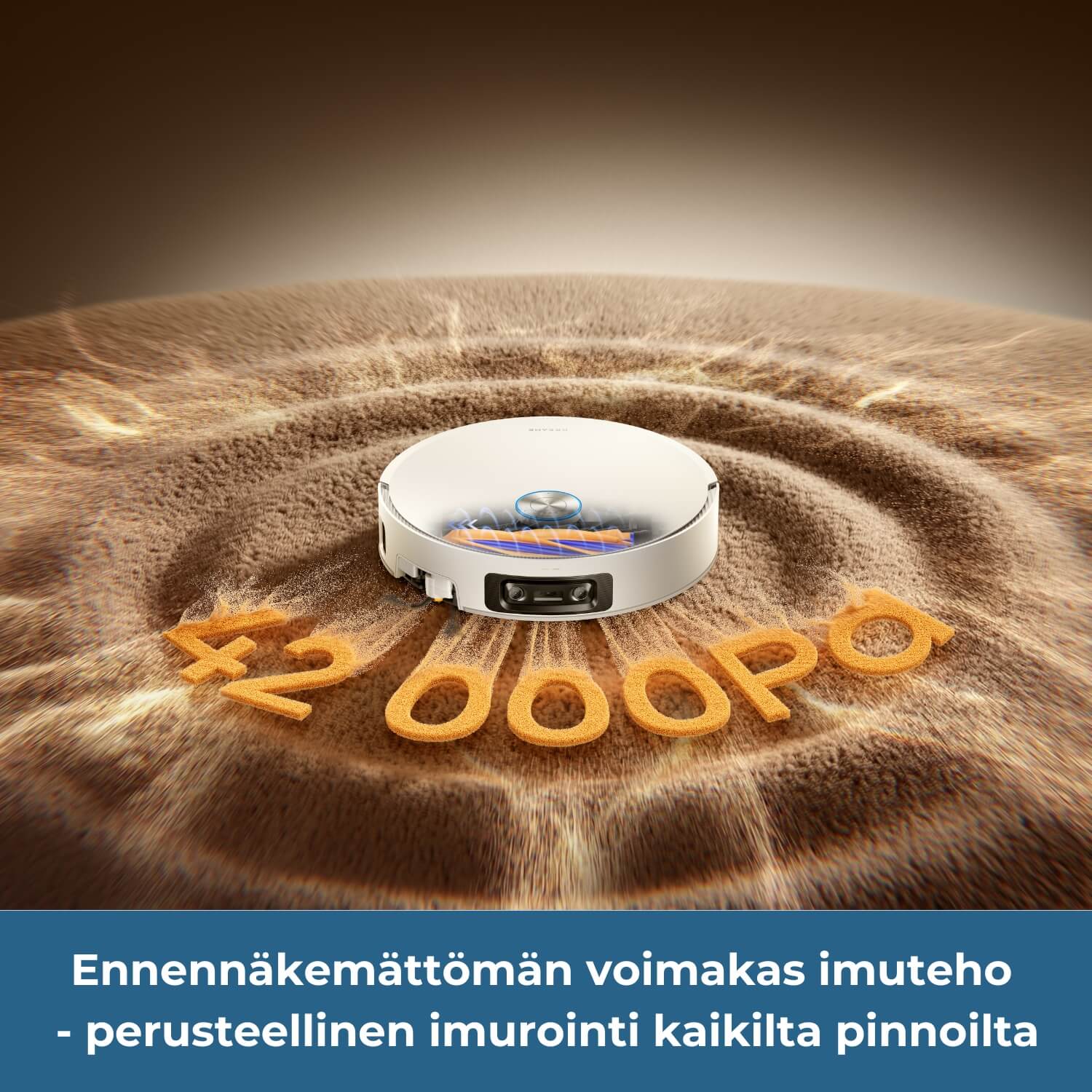 Dreame X60 Pro Ultra Complete robotti-imurissa on markkinoiden paras 42 000 Pascalin imuteho - perusteellinen imurointi kaikille pinnoille.