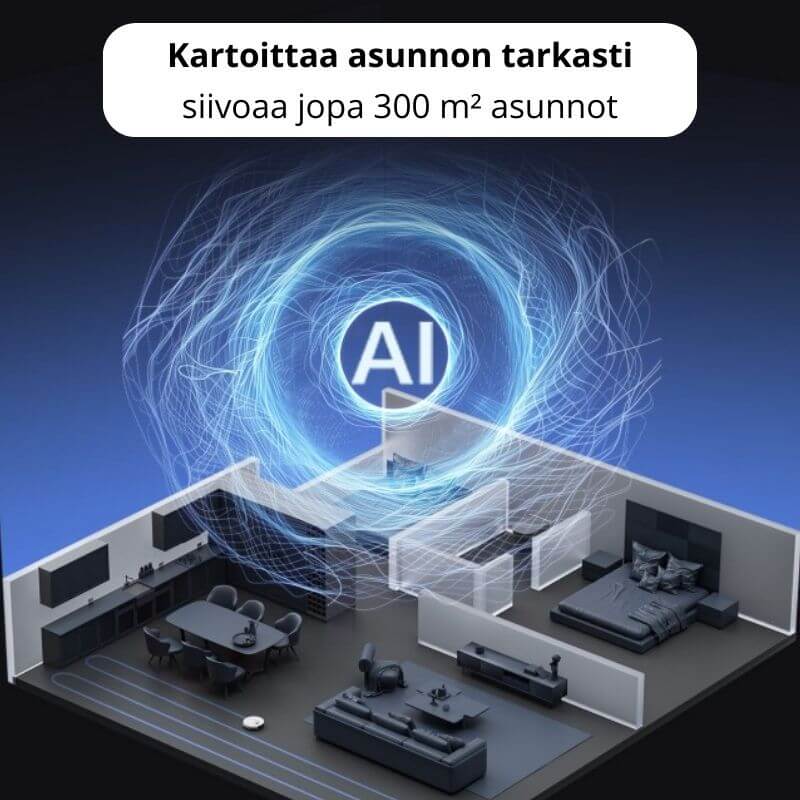 EZVIZ RS20 Max robotti-imuri & -moppi + puhdistustelakka