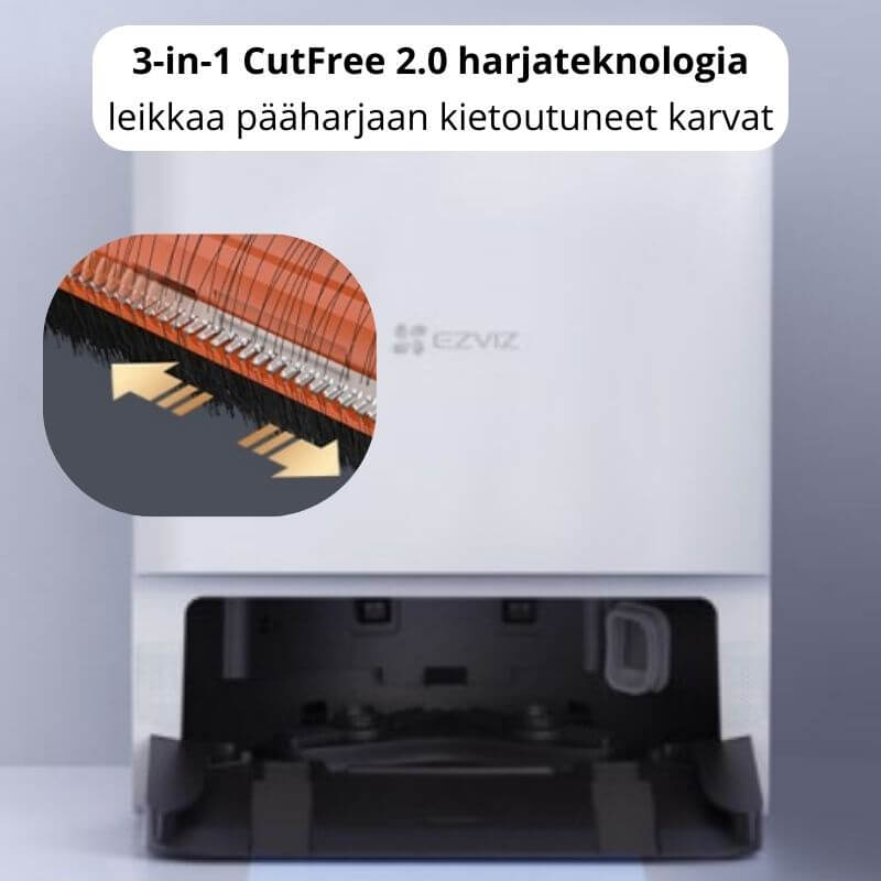 EZVIZ RS20 Max robotti-imuri & -moppi + puhdistustelakka