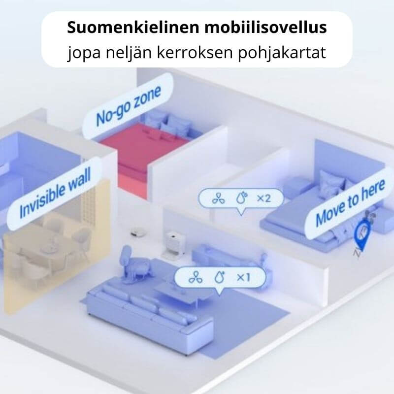EZVIZ RS20 Max robotti-imuri & -moppi + puhdistustelakka