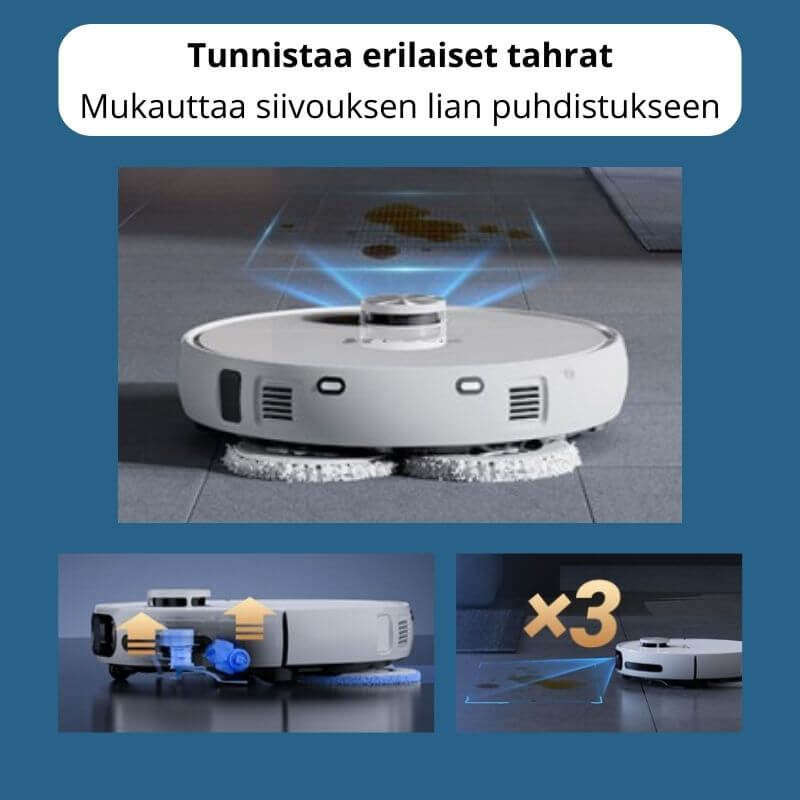 EZVIZ RS20 Max robotti-imuri & -moppi + puhdistustelakka
