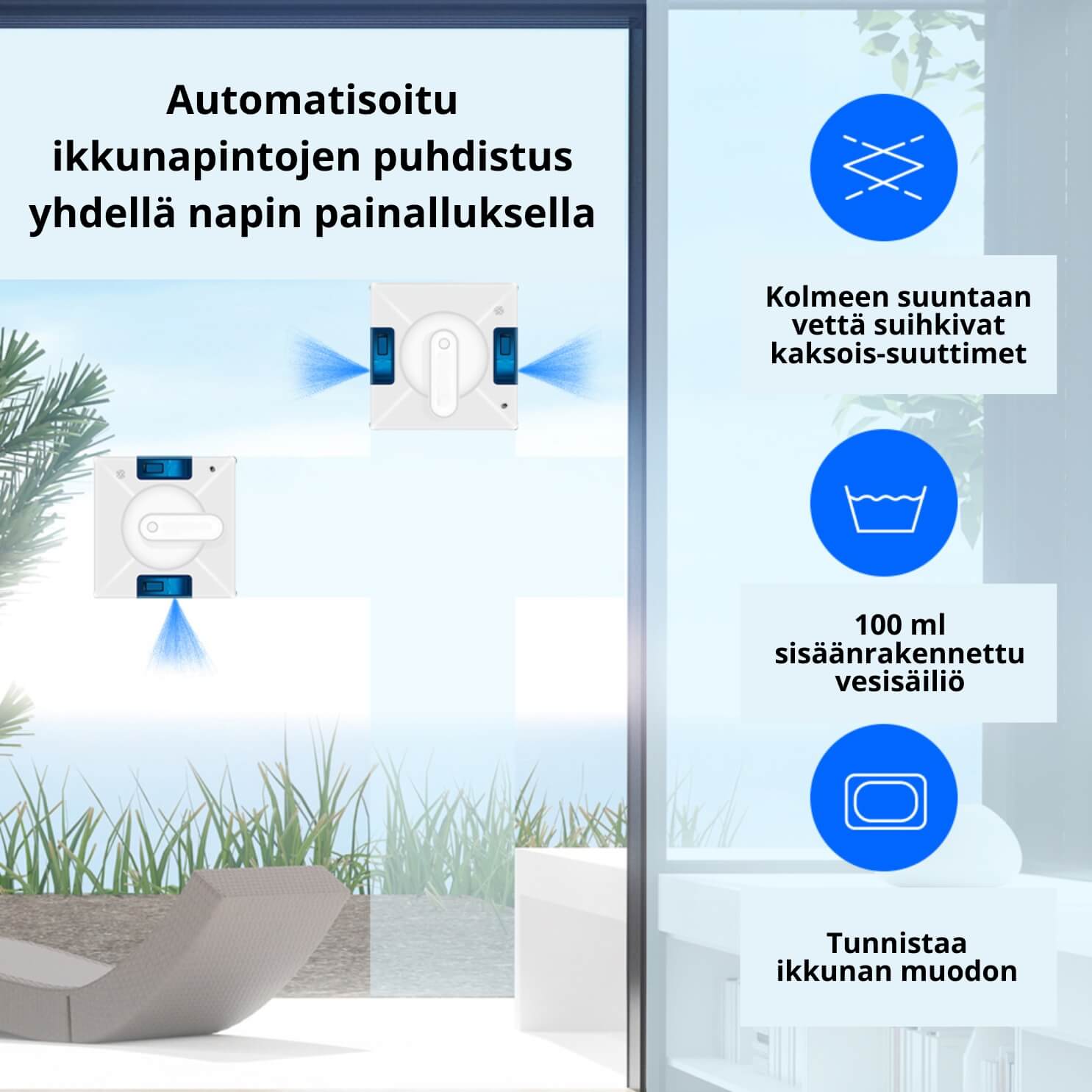 Emax Smart Home Ikkunanpesurobotti Pro