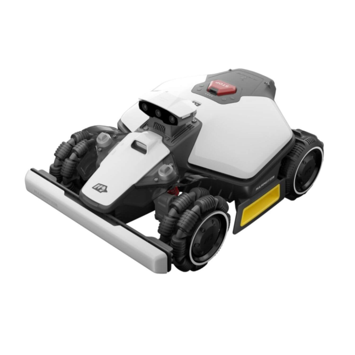 MAMMOTION LUBA mini 2 AWD 1000 tummanharmaa/valkoinen tuotekuva sivuviistosta