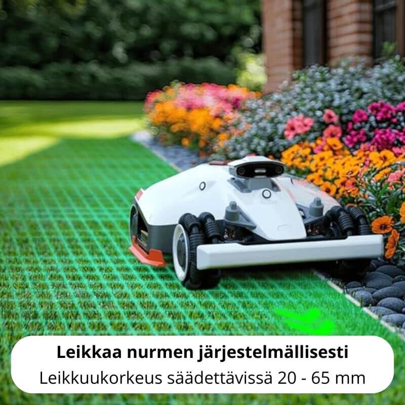 Mammotion Luba 2 3000X AWD rajalangaton robottileikkuri GPS + UltraSense AI Vision (3000 m2)