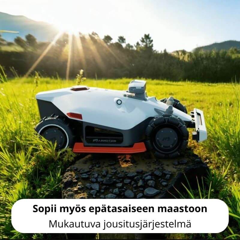 Mammotion Luba 2 3000X AWD rajalangaton robottileikkuri GPS + UltraSense AI Vision (3000 m2)