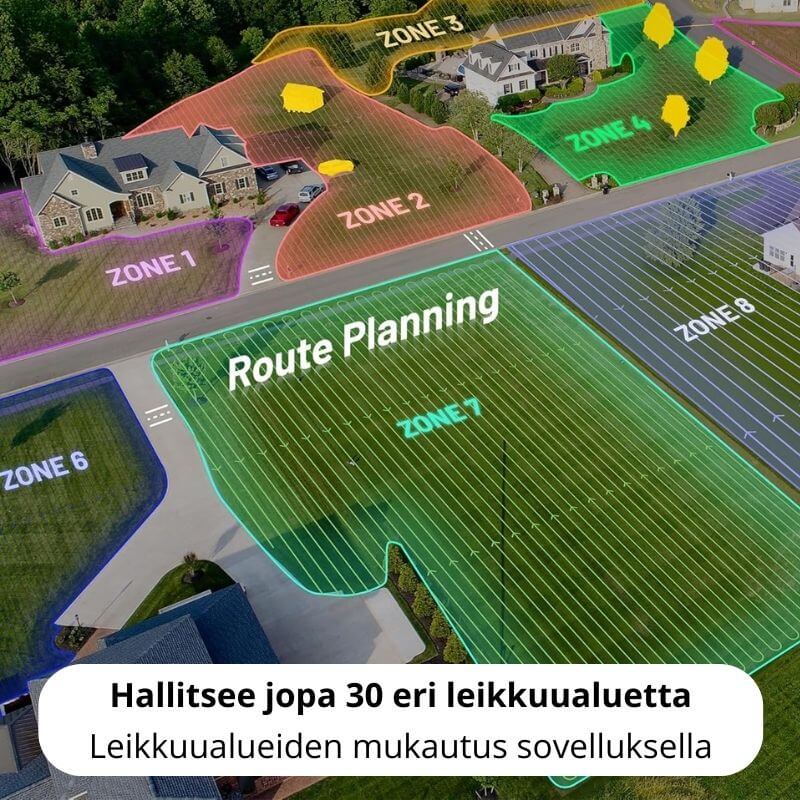 Mammotion Luba 2 3000X AWD rajalangaton robottileikkuri GPS + UltraSense AI Vision (3000 m2)