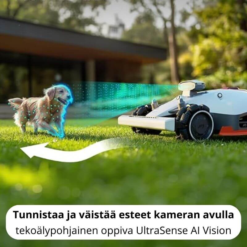 Mammotion Luba 2 3000X AWD rajalangaton robottileikkuri GPS + UltraSense AI Vision (3000 m2)
