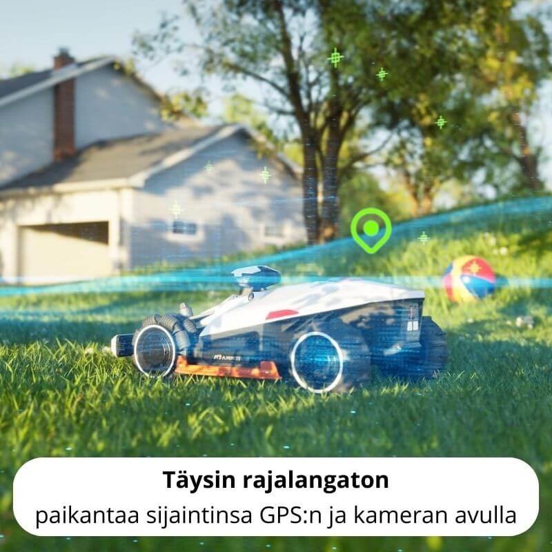 Mammotion Luba 2 3000X AWD rajalangaton robottileikkuri GPS + UltraSense AI Vision (3000 m2)