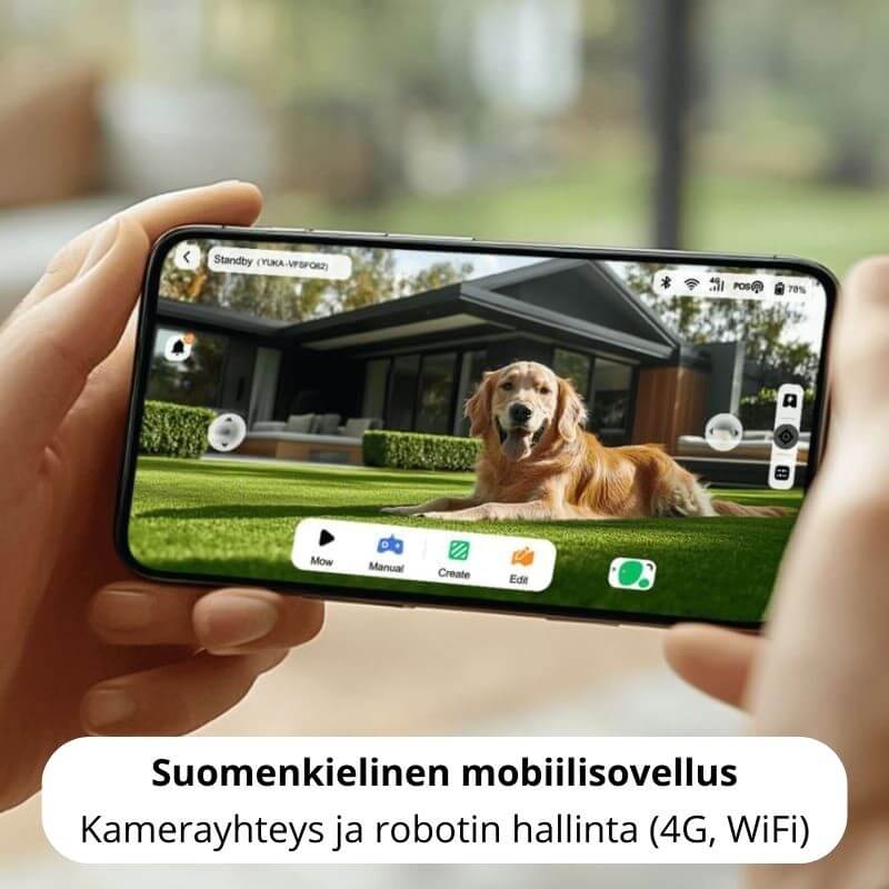 Mammotion Luba 2 3000X AWD rajalangaton robottileikkuri GPS + UltraSense AI Vision (3000 m2)