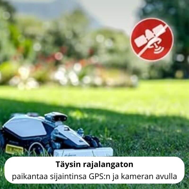 Mammotion Luba mini AWD 1500 rajalangaton robottileikkuri GPS + UltraSense AI Vision(1500 m2)