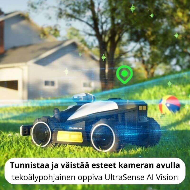 Mammotion Luba mini AWD 1500 rajalangaton robottileikkuri GPS + UltraSense AI Vision(1500 m2)