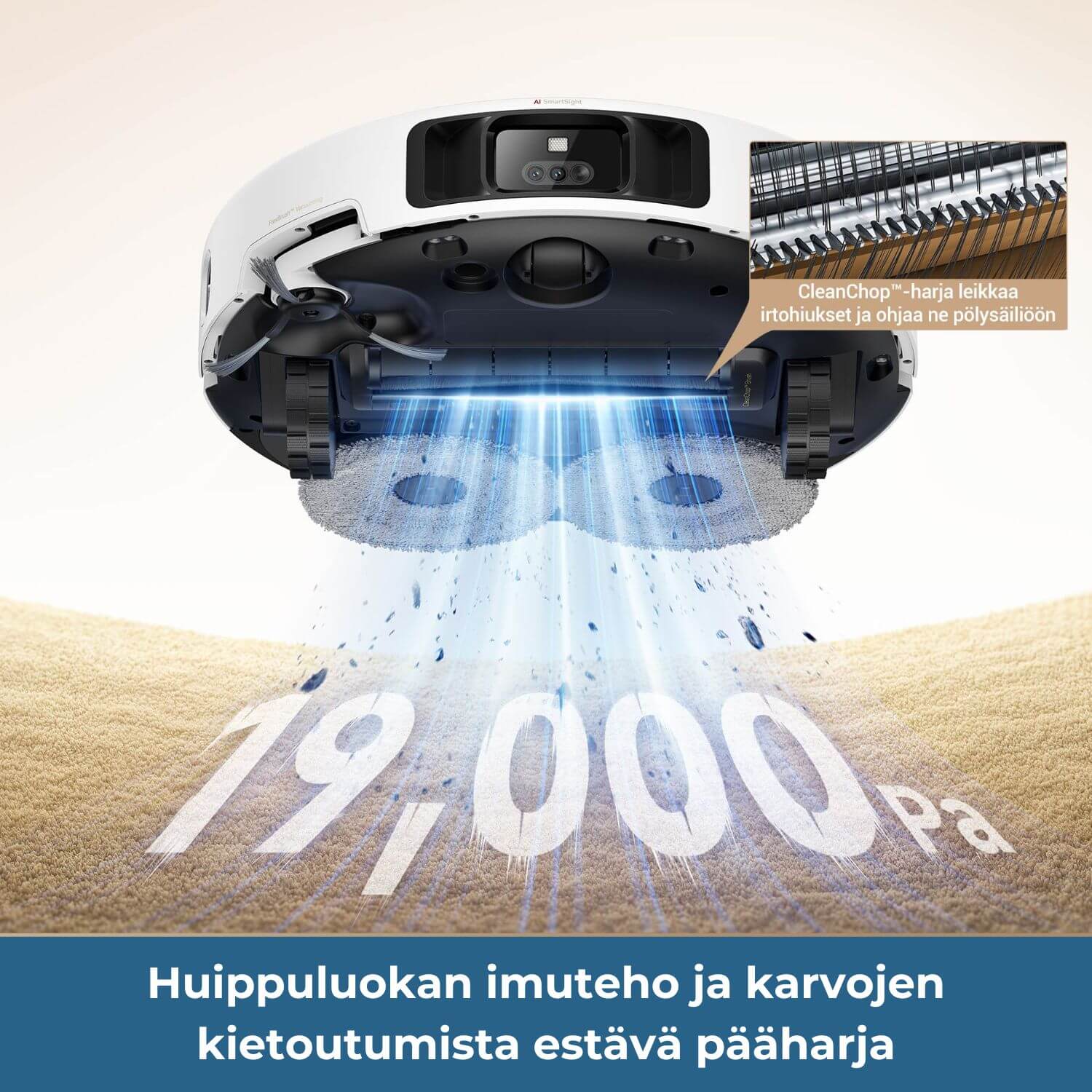 MOVA P50 Pro Ultra robotti-imuri & -moppi + puhdistustelakka