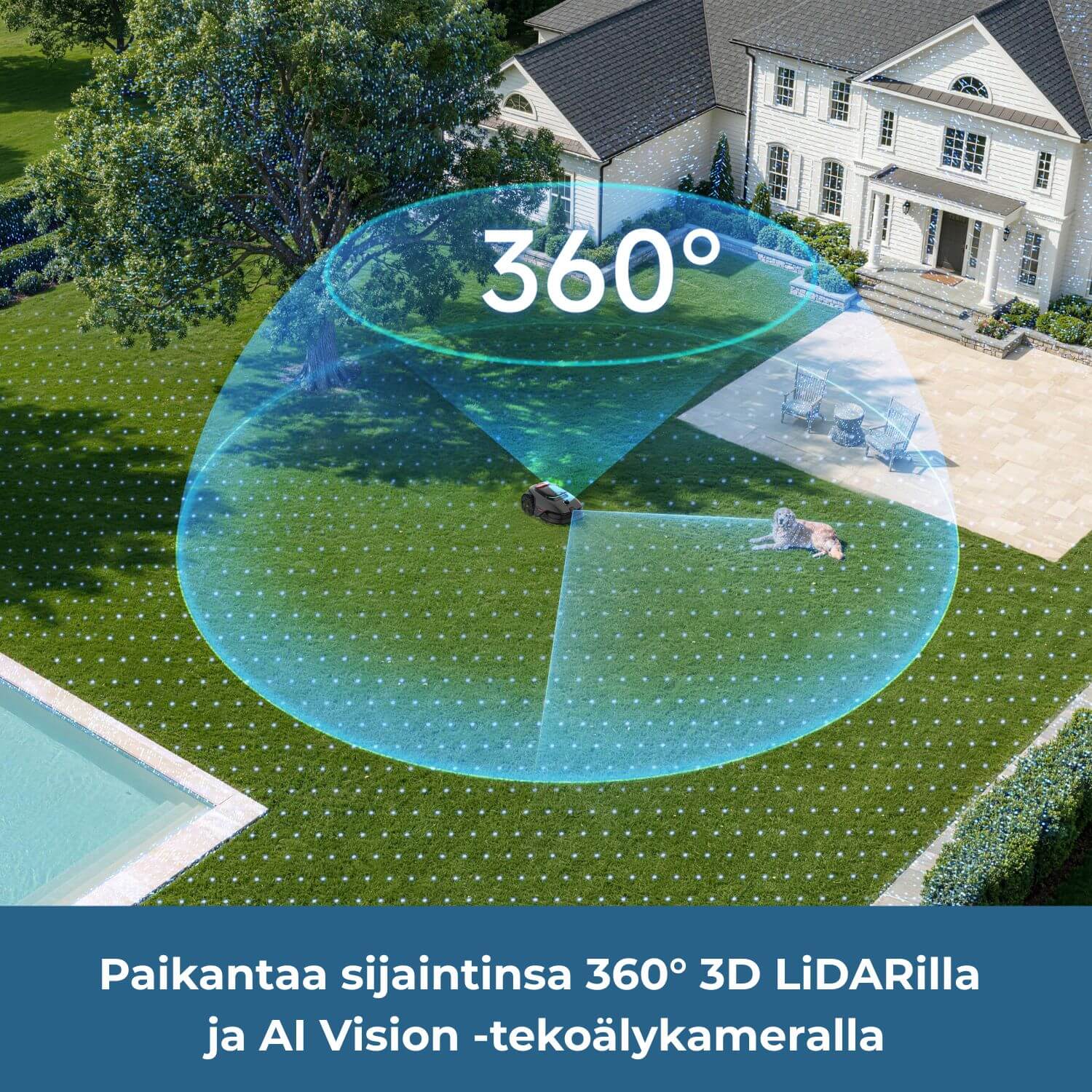MOVA LiDAX Ultra 800 rajalangaton robottileikkuri (800 m2)