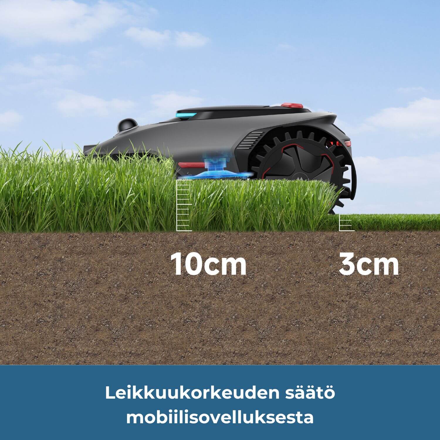 MOVA LiDAX Ultra 800 rajalangaton robottileikkuri (800 m2)