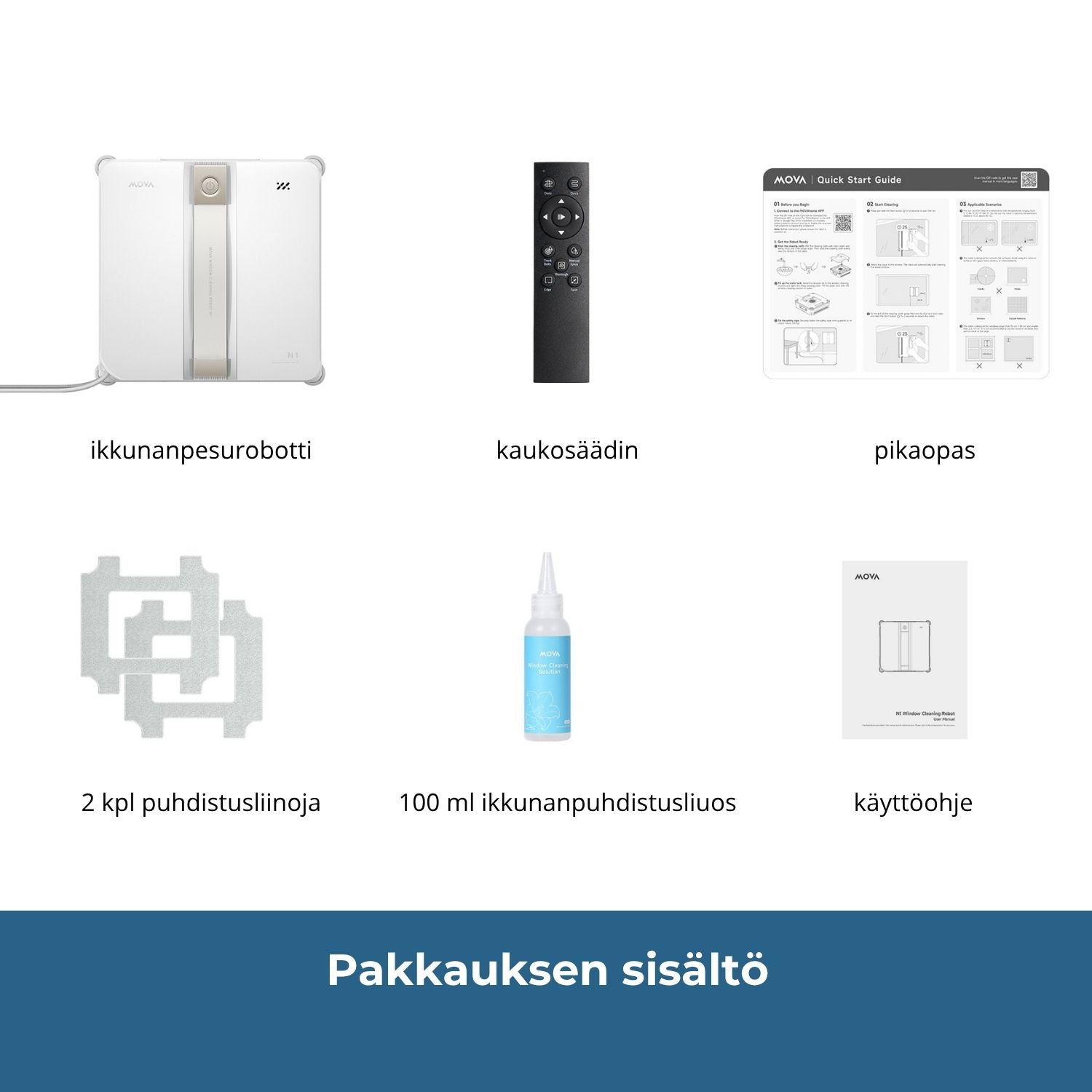 MOVA N1 -ikkunanpesurobotti