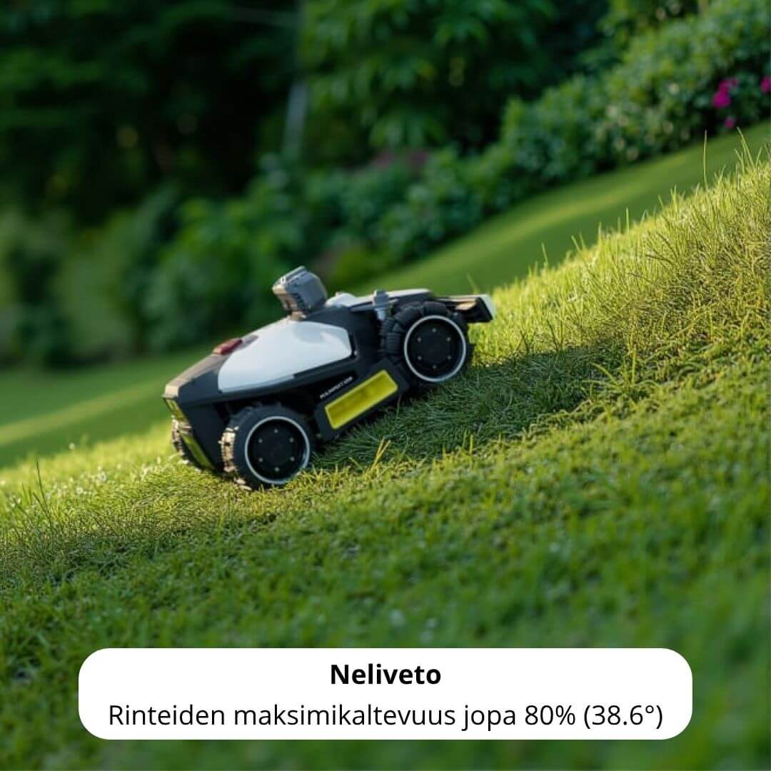 Mammotion Luba mini AWD LiDAR 1500 rajalangaton robottileikkuri (1500 m2)