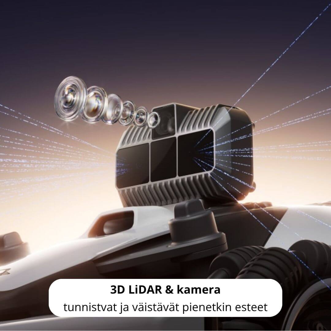 Mammotion Luba mini AWD LiDAR 1500 rajalangaton robottileikkuri (1500 m2)