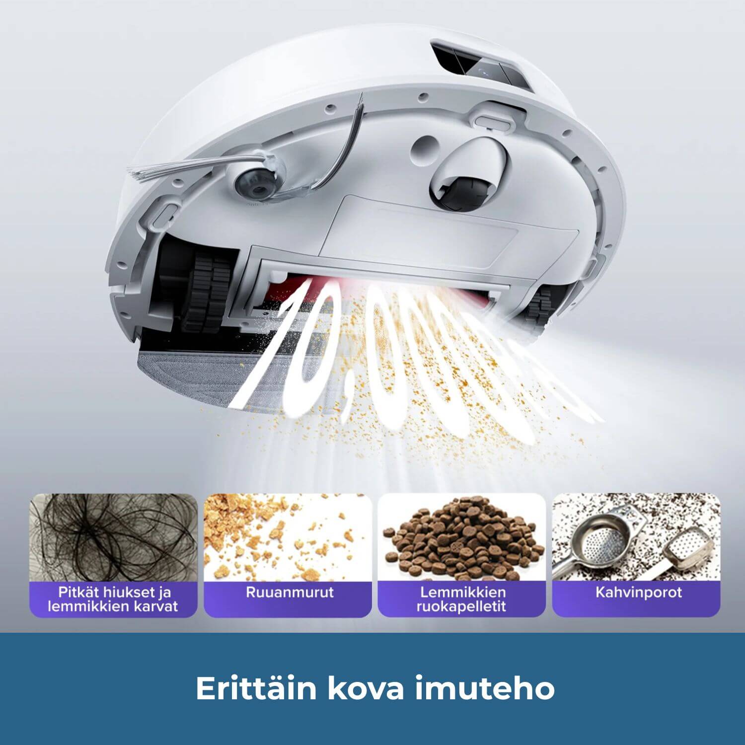 Roborock Q10 PF+ robotti-imuri & -moppi + tyhjennystelakka