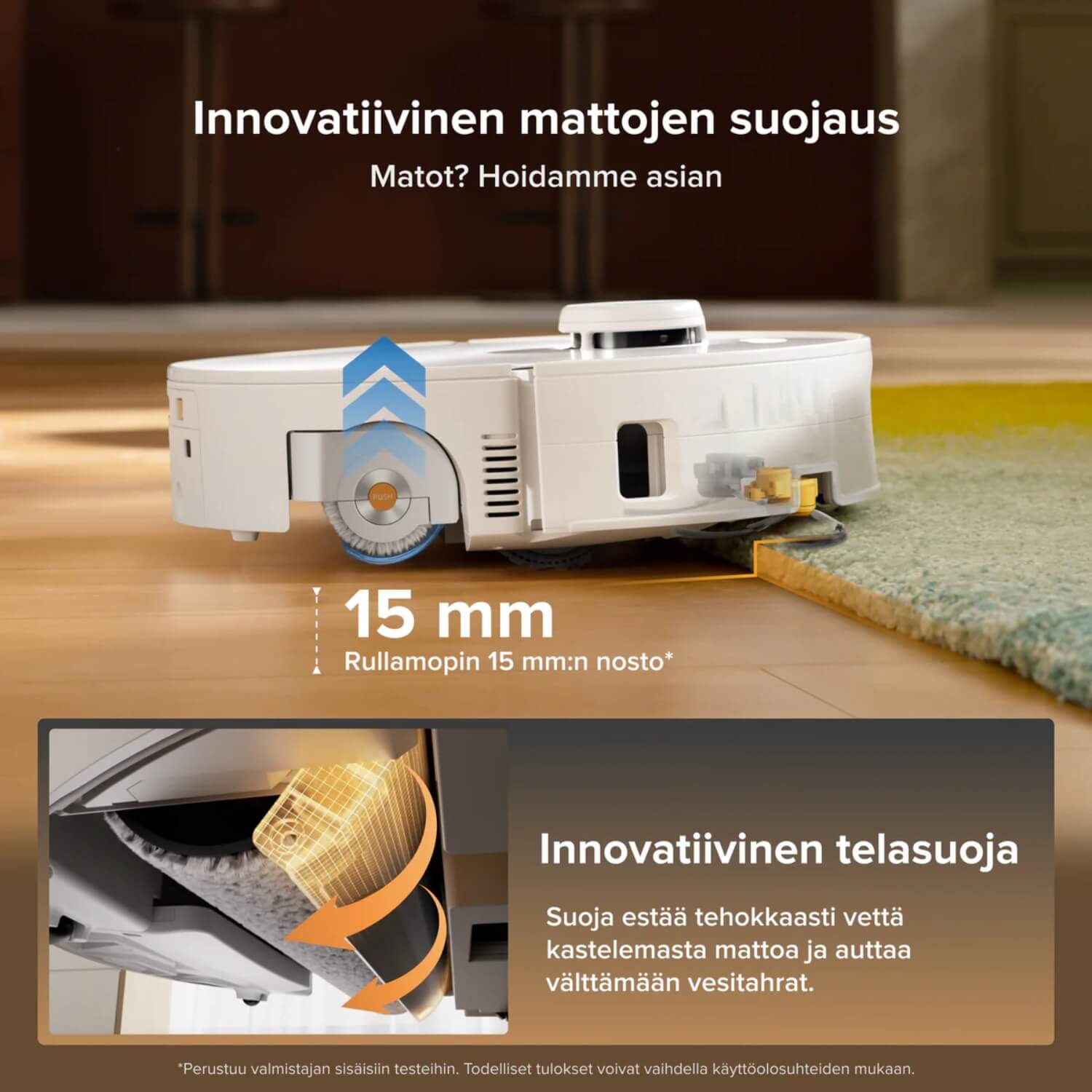 Roborock Qrevo Curv 2 Flow robotti-imuri & -moppi + puhdistustelakka