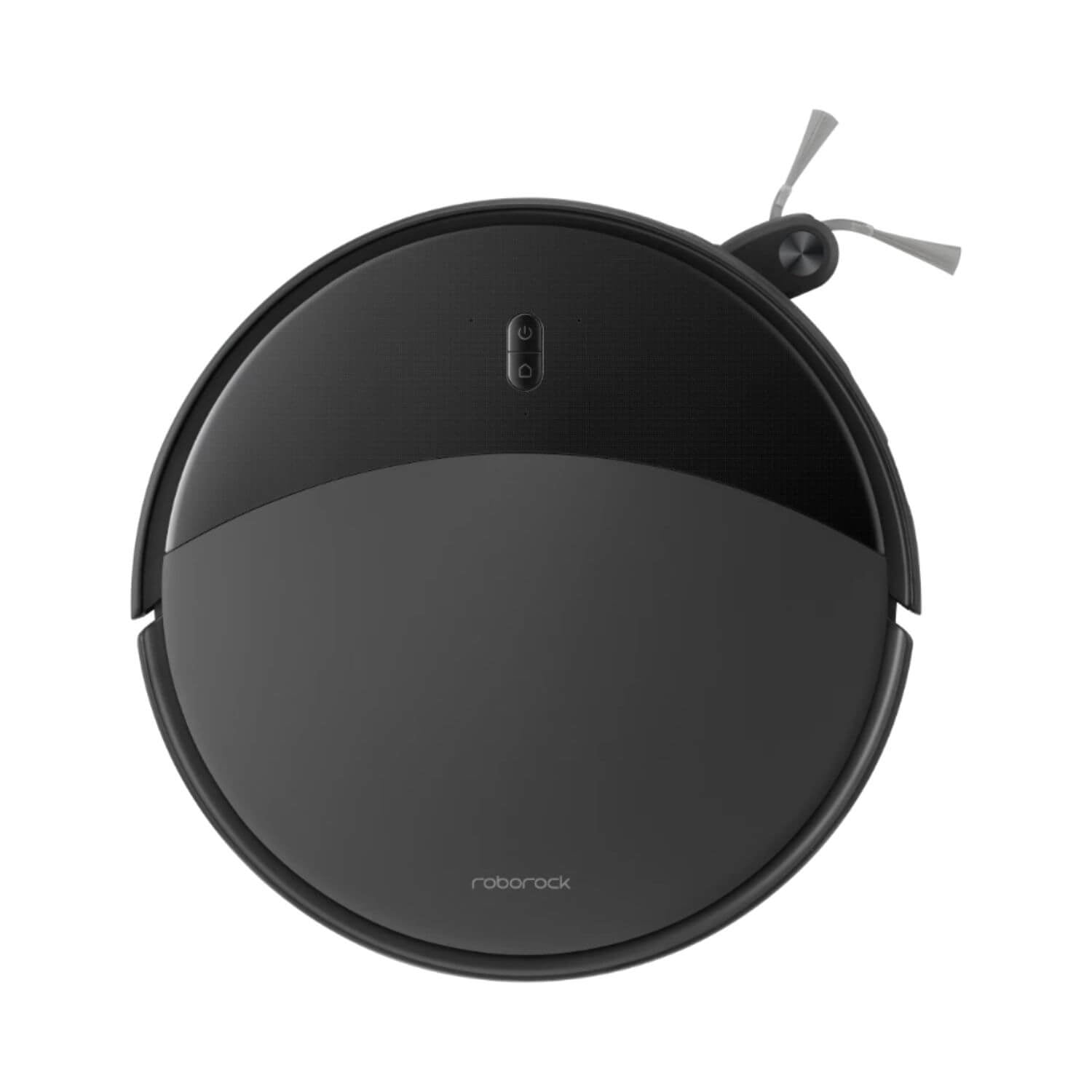 Roborock Saros 20 robotti-imuri tuotekuva, musta/harjattu teräs, pelkkä robotti päältä