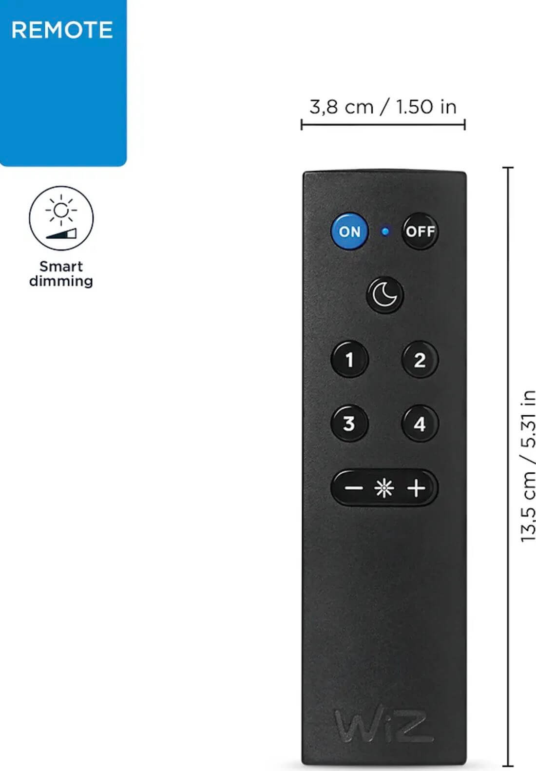 WiZ älylamppu E27 kaikilla väreillä 8,5W, WiFi 2 kpl + Kaukosäädin