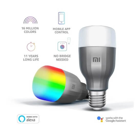 Xiaomi Mi Smart älylamppu E27 kaikilla väreillä, 9 W, WiFi