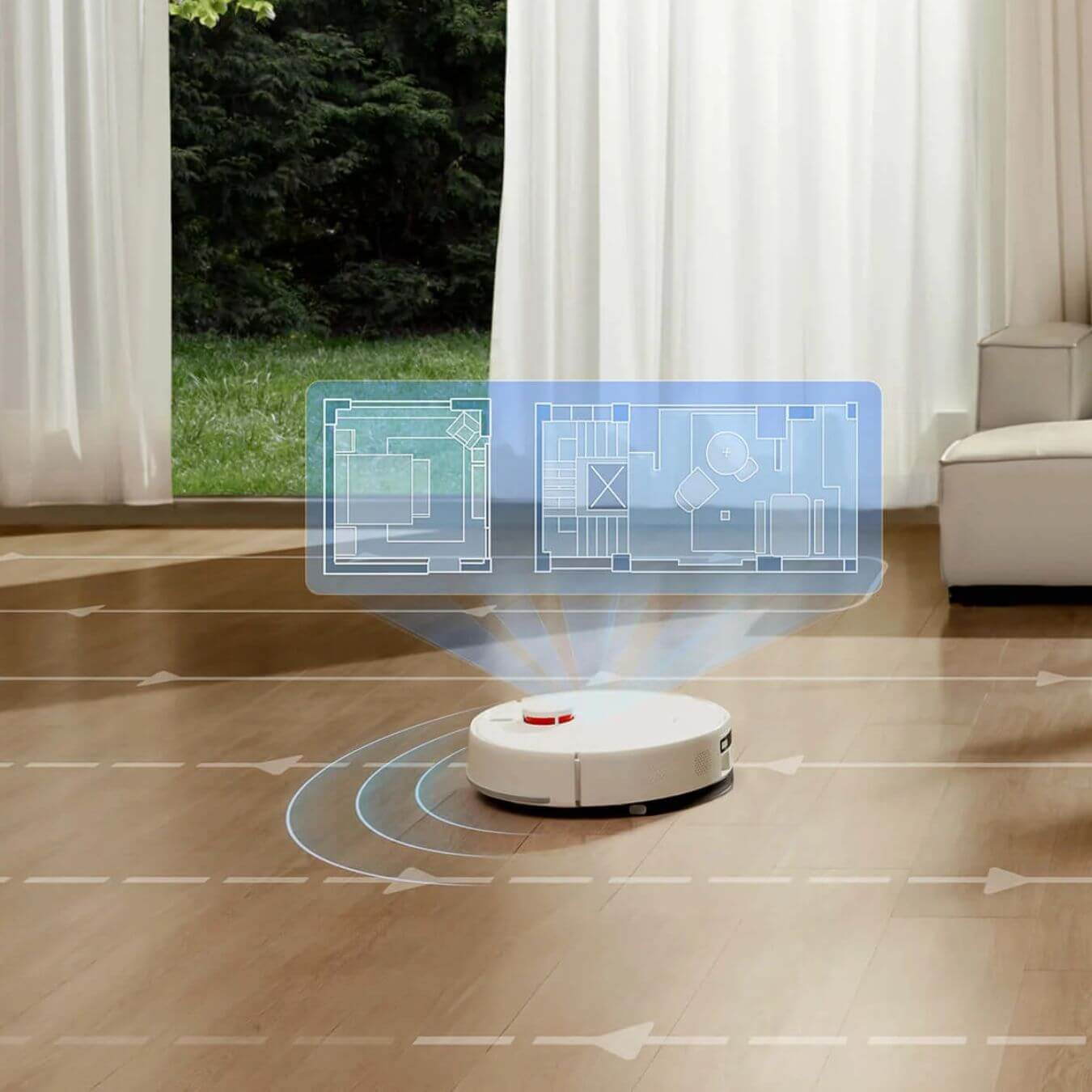 Xiaomi Robot Vacuum H40 robotti-imuri & -moppi + tyhjennystelakka